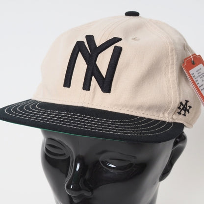 AMERICAN NEEDLE アメリカンニードル ベースボールキャップ 帽子 NY フラットバイザー (SMU700A-NBY)