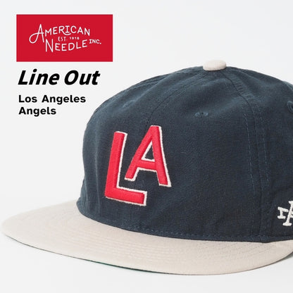AMERICAN NEEDLE アメリカンニードル ベースボールキャップ 帽子 LA フラットバイザー (SMU700C-LOSA)