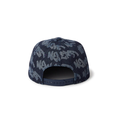 NEW ERA ニューエラ キッズ キャップ 9FIFTY 総柄 マルチロゴ (14746980)