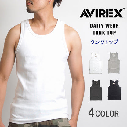 AVIREX アビレックス タンクトップ レギュラー リブ 無地 (783-5937002/783-0937001/6143507)