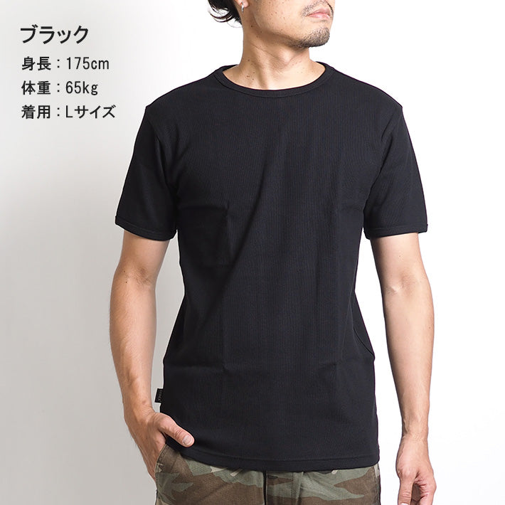 AVIREX アビレックス デイリー Tシャツ 半袖 クルーネック リブ 無地 (783-5934006/783-4934014/6143502)