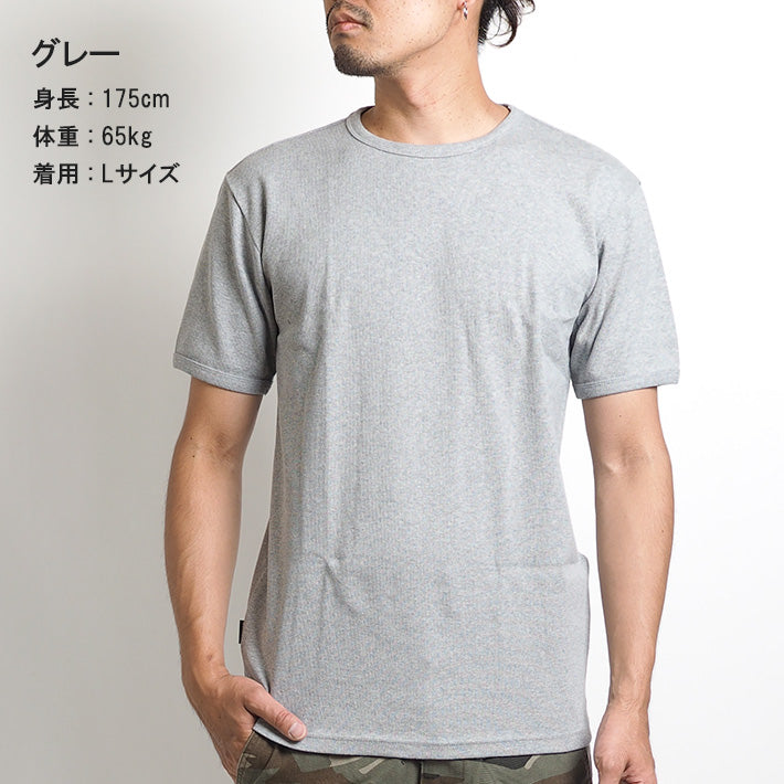 AVIREX アビレックス デイリー Tシャツ 半袖 クルーネック リブ 無地 (783-5934006/783-4934014/6143502)