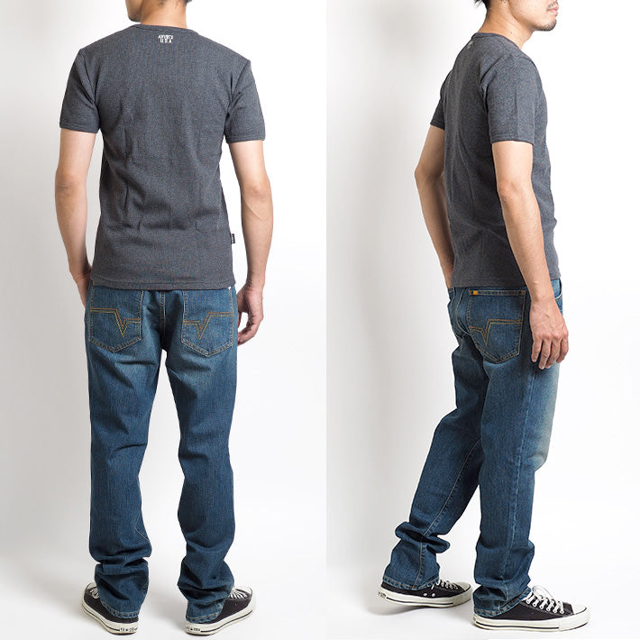 AVIREX アビレックス デイリー Tシャツ 半袖 Vネック リブ 無地 (783-5934005/783-4934008/6143501)