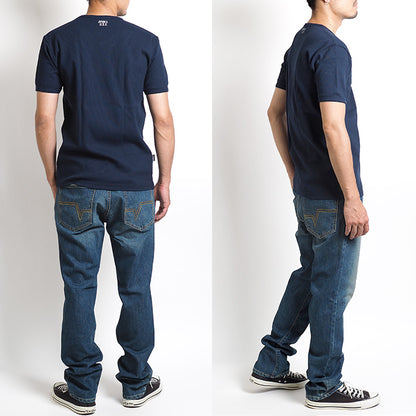 AVIREX アビレックス デイリー Tシャツ 半袖 Vネック リブ 無地 (783-5934005/783-4934008/6143501)