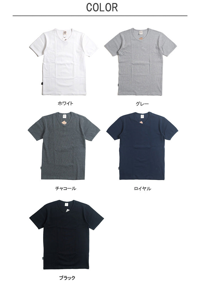 AVIREX アビレックス デイリー Tシャツ 半袖 Vネック リブ 無地 (783-5934005/783-4934008/6143501)
