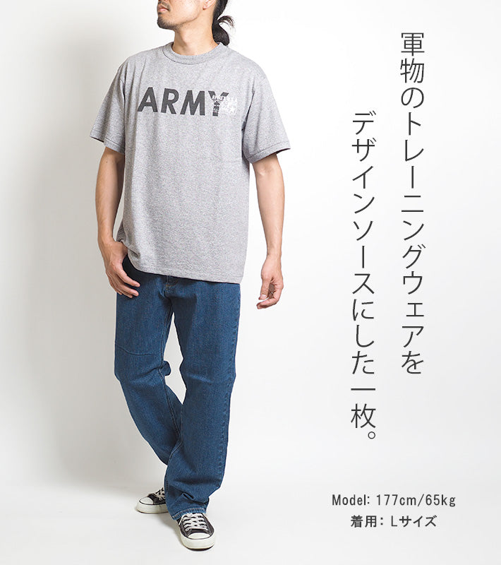 AVIREX アビレックス Tシャツ 半袖 スラブ ARMYプリント (783-3134098) 半袖Tシャツ メンズ カジュアル アメカジ ミリタリー ブランド アヴィレックス