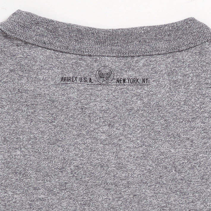AVIREX アビレックス Tシャツ 半袖 スラブ ARMYプリント (783-3134098) 半袖Tシャツ メンズ カジュアル アメカジ ミリタリー ブランド アヴィレックス
