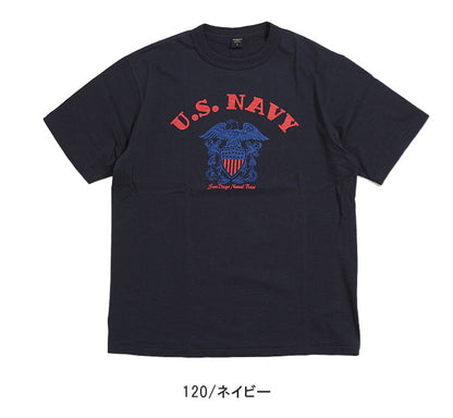 AVIREX アビレックス Tシャツ 半袖 スラブ アーチ U.S.NAVY (783-3134099) 半袖Tシャツ メンズ カジュアル アメカジ ミリタリー ブランド アヴィレックス