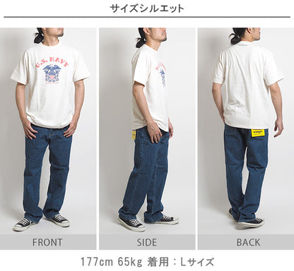 AVIREX アビレックス Tシャツ 半袖 スラブ アーチ U.S.NAVY (783-3134099) 半袖Tシャツ メンズ カジュアル アメカジ ミリタリー ブランド アヴィレックス