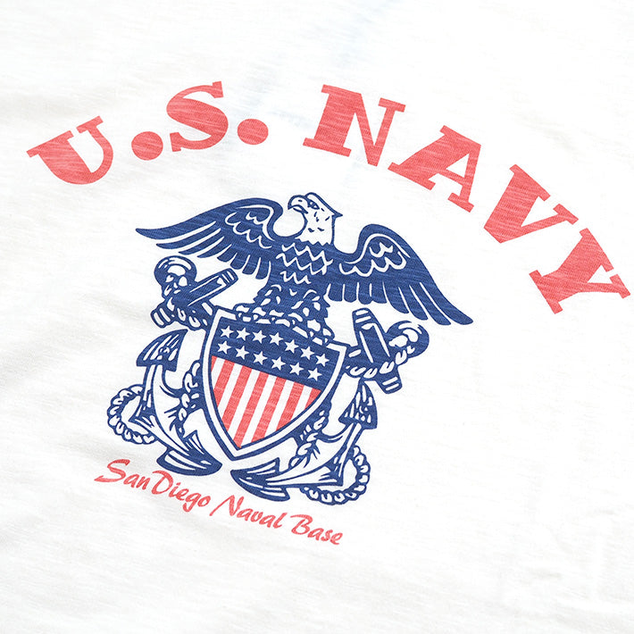 AVIREX アビレックス Tシャツ 半袖 スラブ アーチ U.S.NAVY (783-3134099) 半袖Tシャツ メンズ カジュアル アメカジ ミリタリー ブランド アヴィレックス