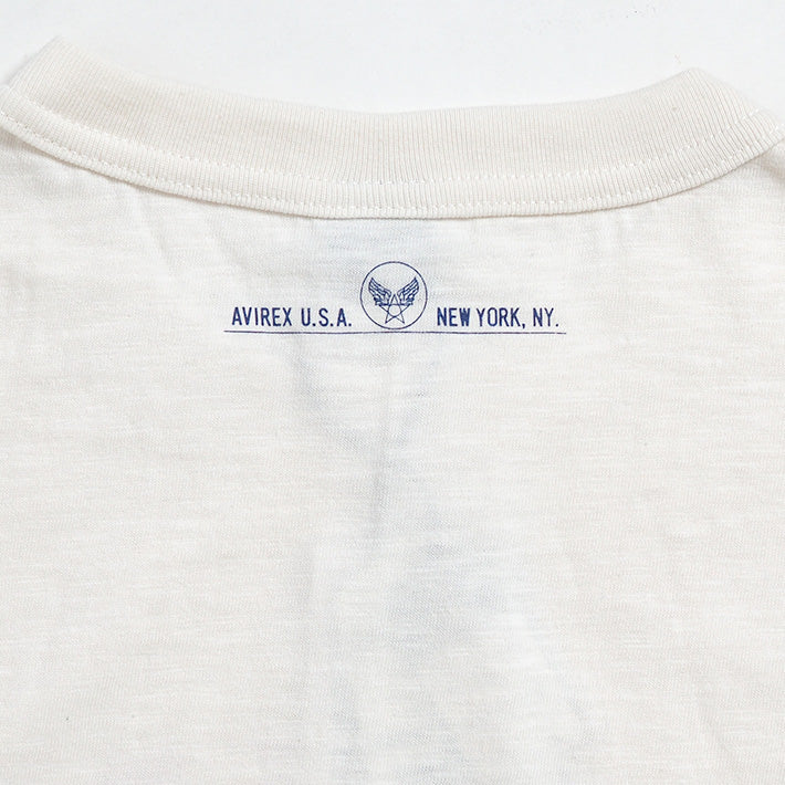 AVIREX アビレックス Tシャツ 半袖 スラブ アーチ U.S.NAVY (783-3134099) 半袖Tシャツ メンズ カジュアル アメカジ ミリタリー ブランド アヴィレックス