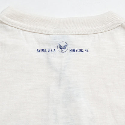 AVIREX アビレックス Tシャツ 半袖 スラブ アーチ U.S.NAVY (783-3134099) 半袖Tシャツ メンズ カジュアル アメカジ ミリタリー ブランド アヴィレックス