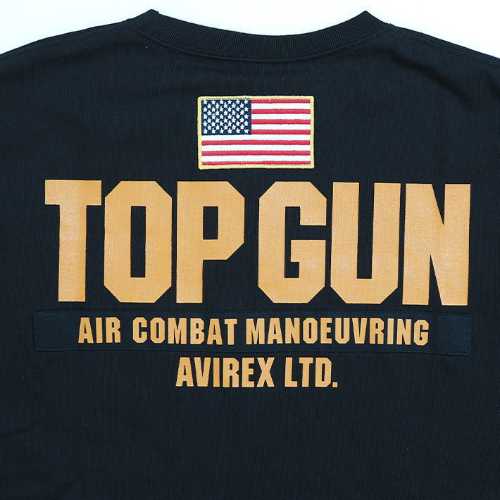 AVIREX アビレックス Tシャツ 半袖 胸ワッペン TOP GUN (783-3934013/6123462)