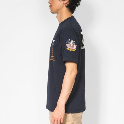 AVIREX アビレックス Tシャツ 半袖 胸ワッペン TOP GUN (783-3934013/6123462)