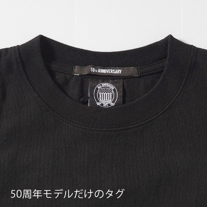 AVIREX アビレックス 50周年記念 Tシャツ 半袖 レザー アップリケ 本革 (783-5134013)