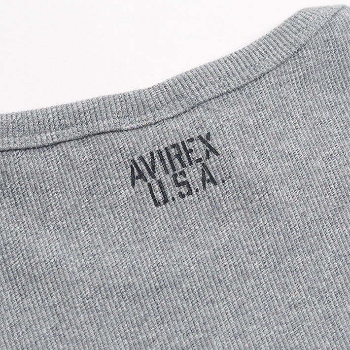 AVIREX アビレックス デイリー ロンT 長袖 クルーネック リブ 無地 (783-5930009/783-4930004/6153481)