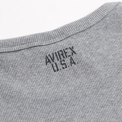 AVIREX アビレックス デイリー ロンT 長袖 クルーネック リブ 無地 (783-5930009/783-4930004/6153481)