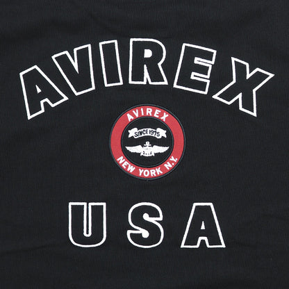 AVIREX アビレックス ロンT ヴァーシティーロゴ バックサークルアップリケ (783-5930018/783-3930013/783-2230001/6123448)