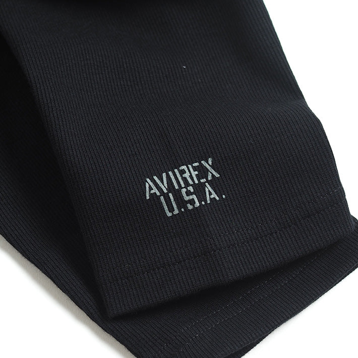 AVIREX アビレックス デイリー ジップパーカー リブ 無地 (783-5230008/783-4930006/6153641) メンズファッション ブランド