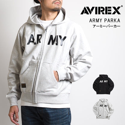 AVIREX アビレックス ZIPスウェットパーカー ARMY s(6123445/7832231026)