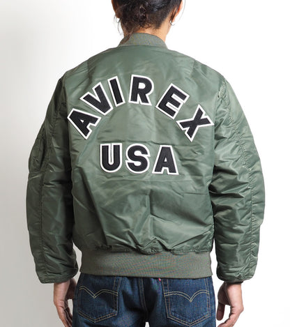 AVIREX アビレックス MA-1 フライトジャケット 中綿 バックロゴ (6102171 783-5952036 783-2952013)