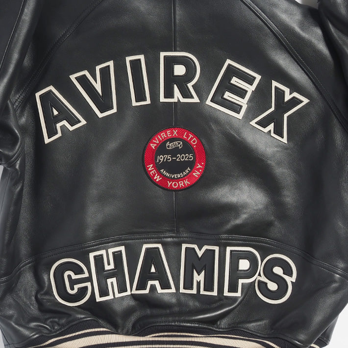 AVIREX アビレックス 50周年記念 レザージャケット 羊革 バーシティ (783-5950019)