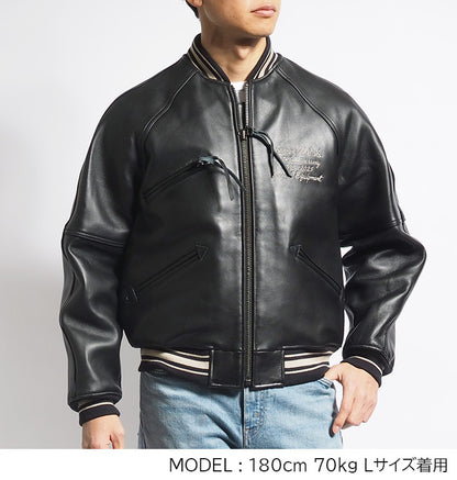 AVIREX アビレックス 50周年記念 レザージャケット 羊革 バーシティ (783-5950019)