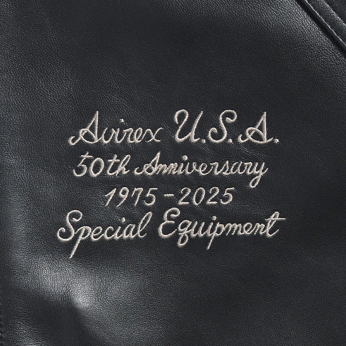 AVIREX アビレックス 50周年記念 レザージャケット 羊革 バーシティ (783-5950019)