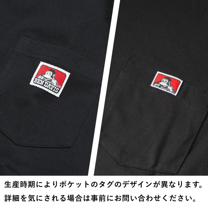 BEN DAVIS ベンデイビス Tシャツ 半袖 胸ポケット ワンポイント 無地 (C-26580000 C-25580000)