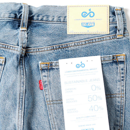 BIG JOHN ビッグジョン サステナブルジーンズ ストレート 日本製 (M124P-455)