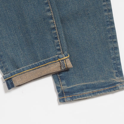 BIG JOHN ビッグジョン ジーンズ キャロットレッグ ウォッシュ加工 ダメージ 日本製 (MMM134J-535C)