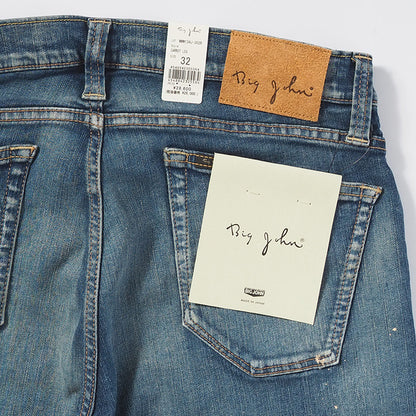 BIG JOHN ビッグジョン ジーンズ キャロットレッグ 色落ち ストレッチ 細身 日本製 (MMM134J-352R)