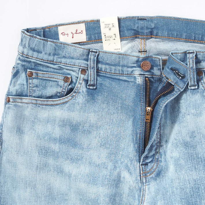 BIG JOHN ビッグジョン ジーンズ スロウレッグ ブリーチ ストレッチ 日本製 (MMM133F-544)