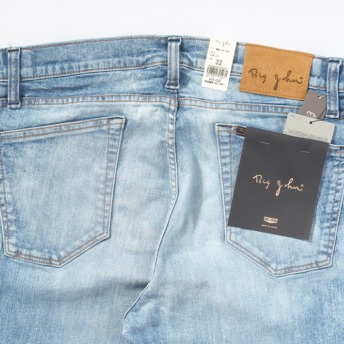 BIG JOHN ビッグジョン ジーンズ スロウレッグ ブリーチ ストレッチ 日本製 (MMM133F-544)