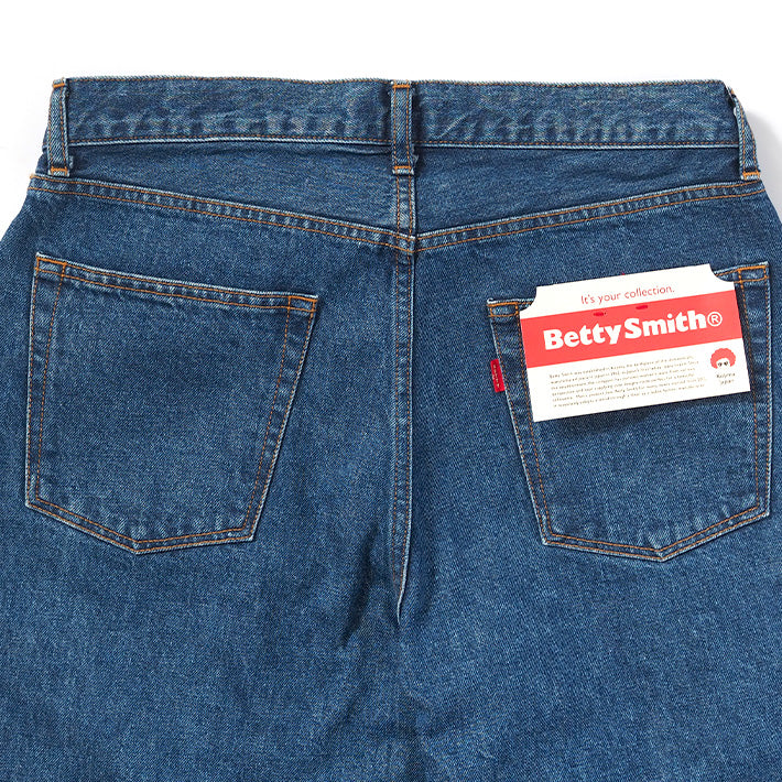 BETTY SMITH ベティスミス ワイドテーパードジーンズ デニムパンツ 日本製 (BAM-1025DM)