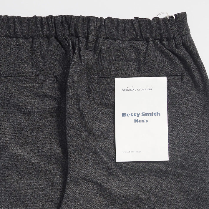 BETTY SMITH ベティスミス リラックストラウザー スラックス 杢 (BAM-519C)