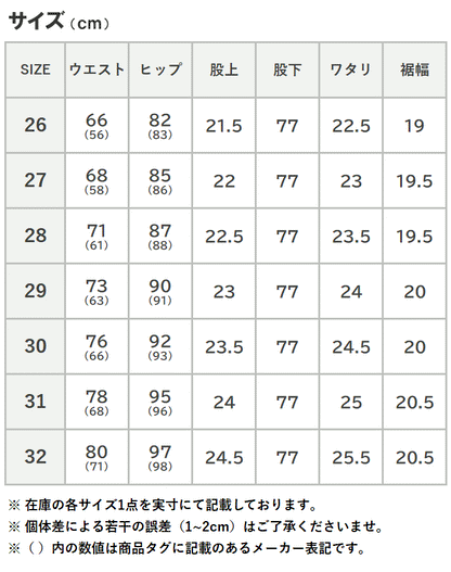 C17 シーセブンティーン ストレート ジーンズ デニムパンツ ストレッチ (CB323)