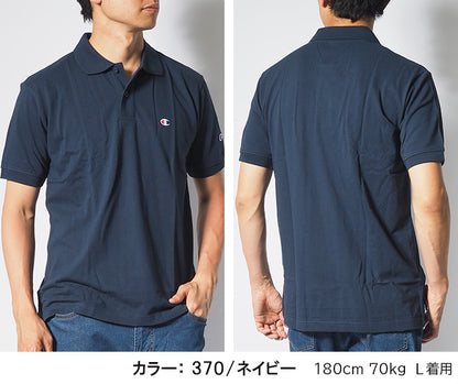 CHAMPION チャンピオン ポロシャツ 鹿の子 ワンポイントロゴ (C3-Z358)