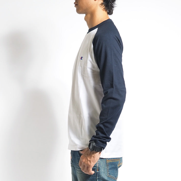 CHAMPION チャンピオン ロンT 長袖 ラグラン 胸ロゴ (C3-Y429)