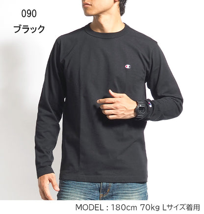 CHAMPION チャンピオン ロンT 長袖 ワンポイントロゴ (C3-Y428)