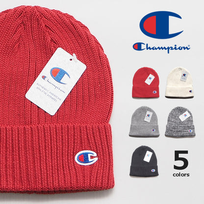 CHAMPION チャンピオン ニットキャップ リブ編み Cマーク (590-002A)
