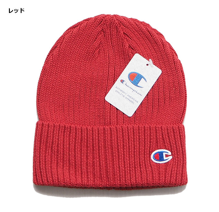 CHAMPION チャンピオン ニットキャップ リブ編み Cマーク (590-002A)
