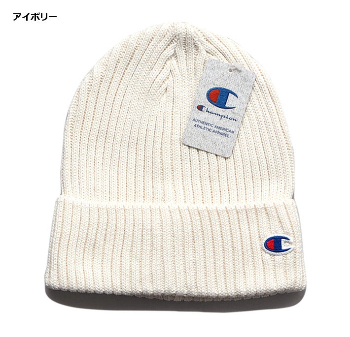 CHAMPION チャンピオン ニットキャップ リブ編み Cマーク (590-002A)