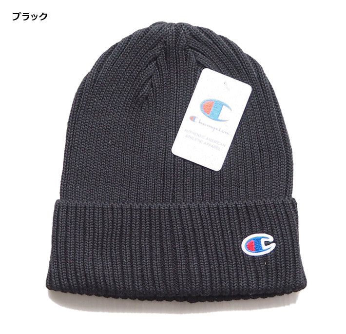 CHAMPION チャンピオン ニットキャップ リブ編み Cマーク (590-002A)