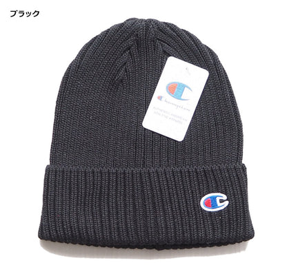 CHAMPION チャンピオン ニットキャップ リブ編み Cマーク (590-002A)