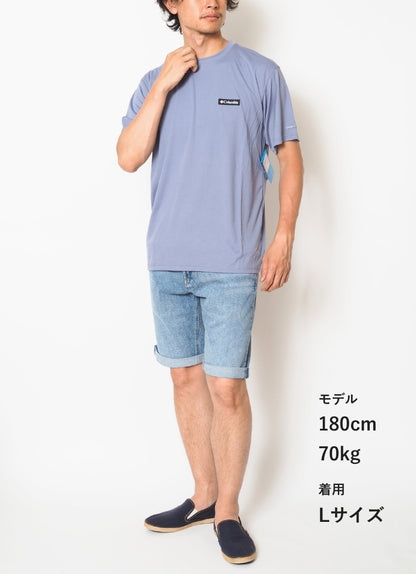 COLUMBIA コロンビア Tシャツ 半袖 オムニフリーズゼロ 接触冷感 吸汗速乾 紫外線防止 (XM9614)