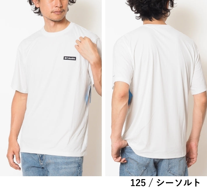 COLUMBIA コロンビア Tシャツ 半袖 オムニフリーズゼロ 接触冷感 吸汗速乾 紫外線防止 (XM9614)