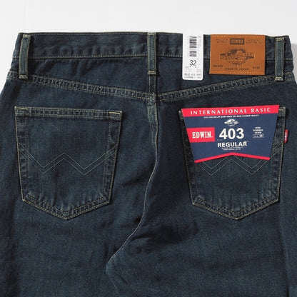EDWIN エドウィン 403 ふつうのストレート ジーンズ デニムパンツ 綿100% 股上深め 日本製 (E403)