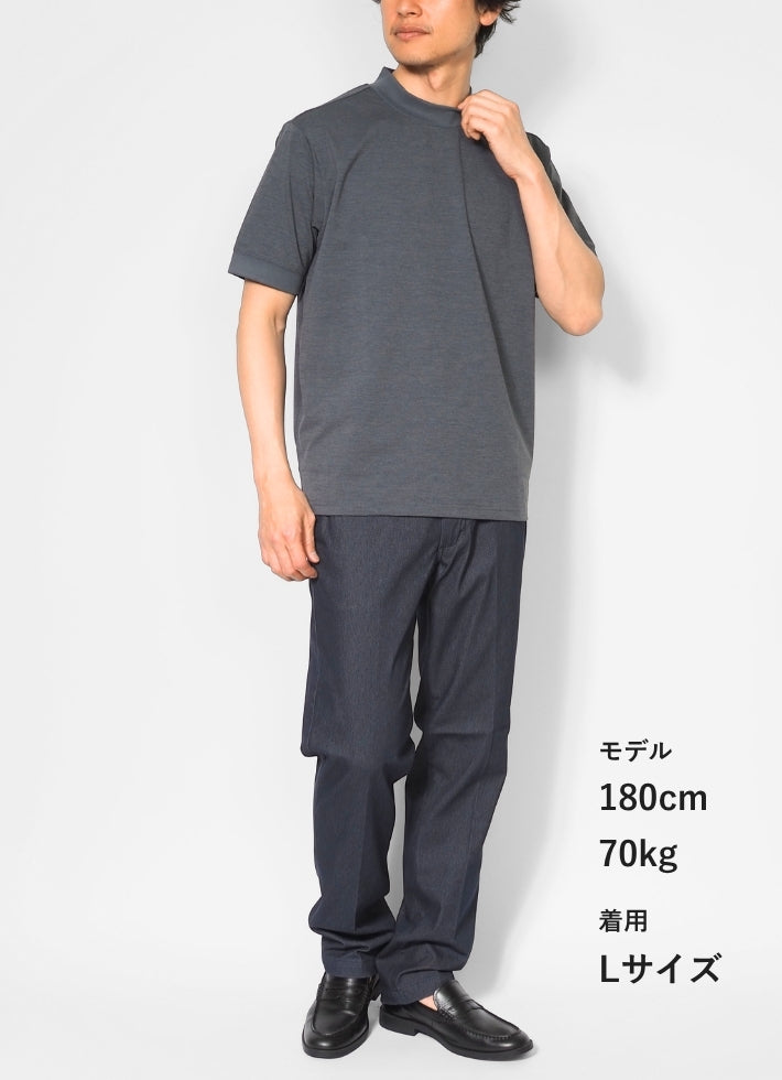 EDWIN エドウィン デニスラ AIR Tシャツ 半袖 モックネック (EDB608)