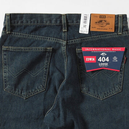 EDWIN エドウィン 404 ゆったりストレート ジーンズ デニムパンツ 綿100% 股上深め 日本製 (E404)